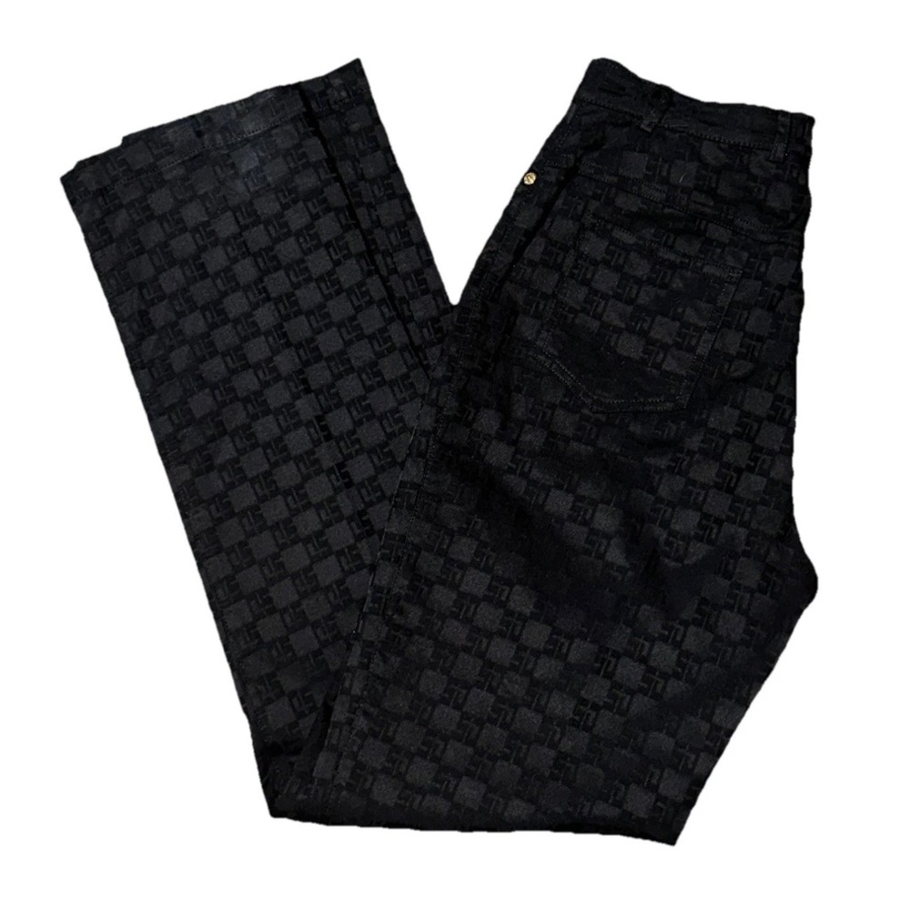 St. John Sport by Marie Gray  Logo Monogram Print Jacquard Pants 4 Classic Style - Picture 2 of 12